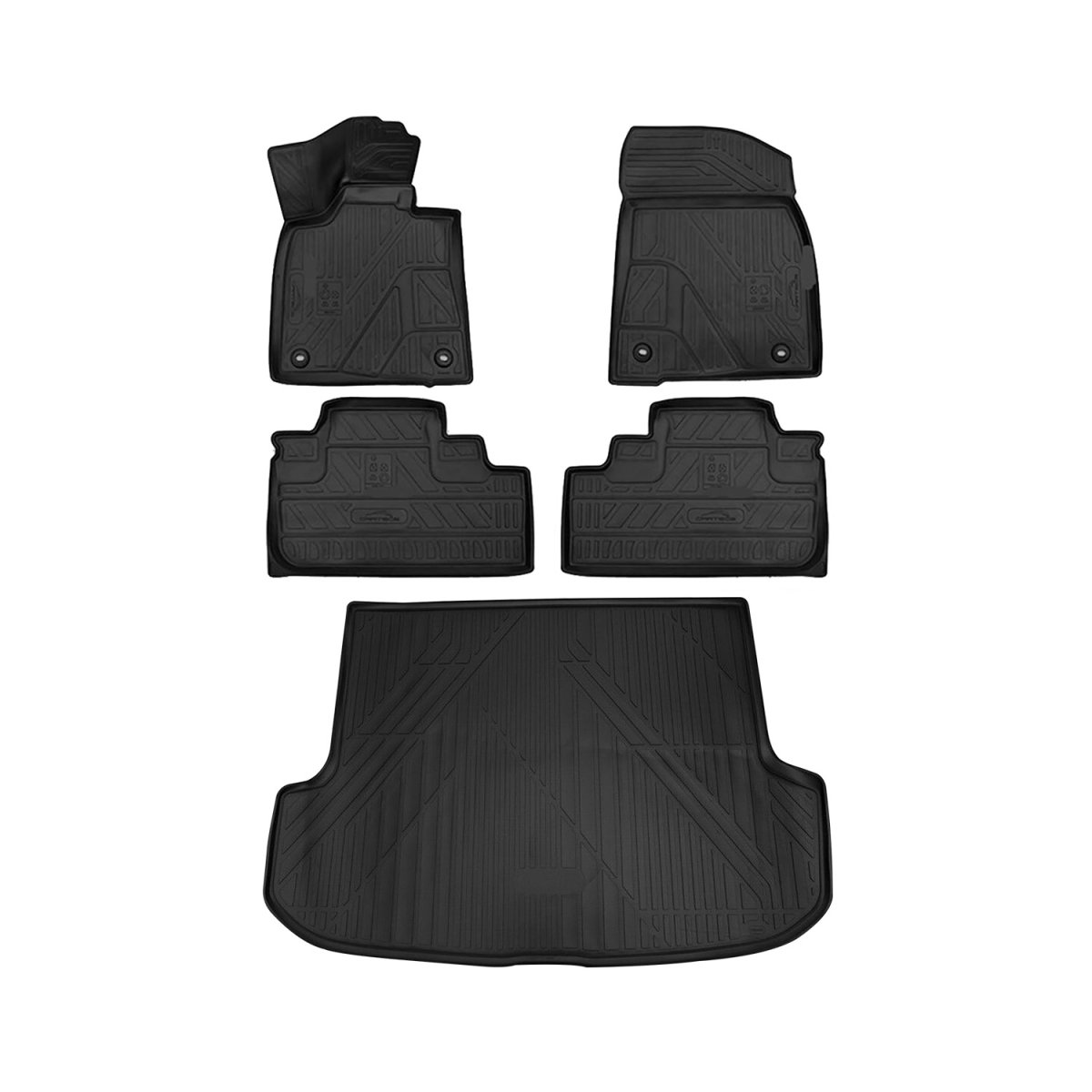 Lexus RX 3D Floor-Trunk Mats - Omac - Black - 2015
